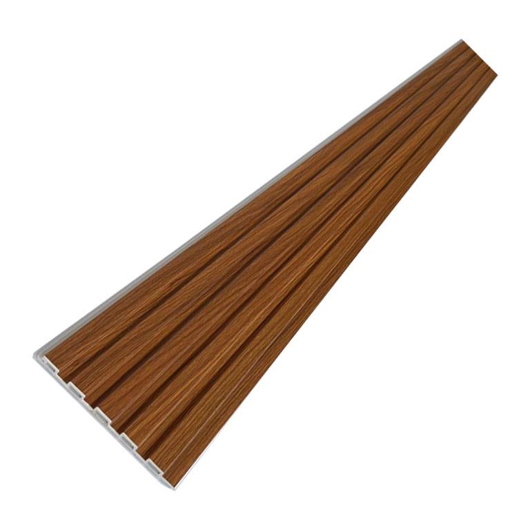 tấm nhựa ốp tường HSK-5S9 Tấm nhựa giả gỗ ốp tường 5S9-F49